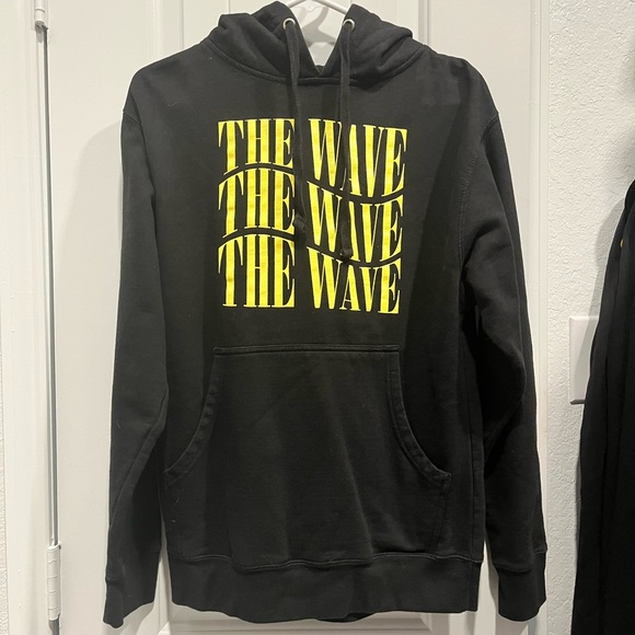 Fanjoy Unisex The Wave Pullover Graphic Hoodie Sweatshirt Small Black - Picture 3 of 7